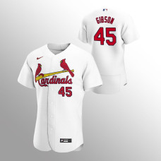 Men's St. Louis Cardinals Bob Gibson Authentic White 2020 Home Jersey