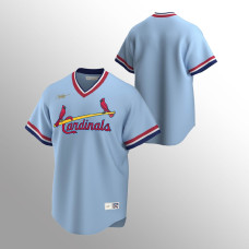 Men's St. Louis Cardinals Cooperstown Collection Light Blue Road Jersey