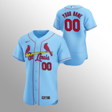 Men's St. Louis Cardinals Custom Authentic Light Blue 2020 Alternate Jersey