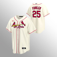 Men's St. Louis Cardinals Dexter Fowler #25 Cream Replica Alternate Jersey