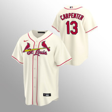 Men's St. Louis Cardinals Matt Carpenter #13 Cream Replica Alternate Jersey