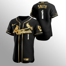 Men's St. Louis Cardinals Ozzie Smith #1 Black 2020 Golden Edition Authentic Jersey