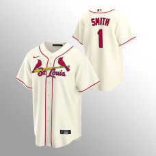 Men's St. Louis Cardinals Ozzie Smith #1 Cream Replica Alternate Jersey