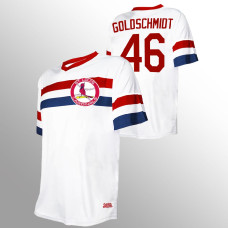 St. Louis Cardinals Paul Goldschmidt White Cooperstown Collection V-Neck Jersey