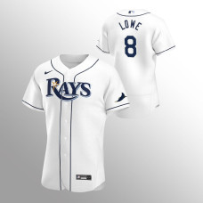 Men's Tampa Bay Rays Brandon Lowe Authentic White 2020 Home Jersey