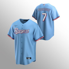 Texas Rangers Ivan Rodriguez Light Blue Replica Alternate Jersey