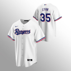 Men's Texas Rangers Lance Lynn #35 White Replica Home Jersey