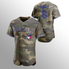 Toronto Blue Jays Cavan Biggio Camo 2021 Armed Forces Day Authentic Jersey