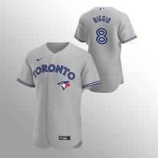 Men's Toronto Blue Jays Cavan Biggio Authentic Gray 2020 Road Jersey