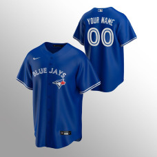 Men's Toronto Blue Jays Custom #00 Royal Replica Alternate Jersey