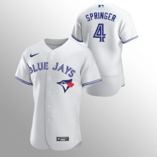 Men's Toronto Blue Jays George Springer Authentic White Home Jersey