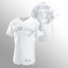 Jackie Robinson Toronto Blue Jays White Awards Collection Retirement Jersey