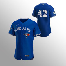 Men's Toronto Blue Jays Jackie Robinson Day Royal Authentic Jersey