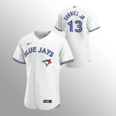 Lourdes Gurriel Jr. Toronto Blue Jays White Authentic Home Jersey