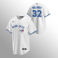 Men's Toronto Blue Jays Roy Halladay #32 White Replica Home Jersey