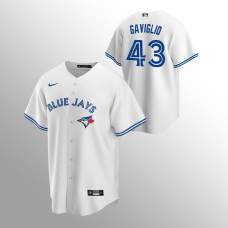 Men's Toronto Blue Jays Sam Gaviglio #43 White Replica Home Jersey