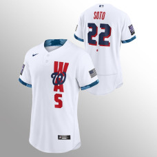 Juan Soto Washington Nationals White 2021 MLB All-Star Game Authentic Jersey