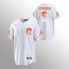 Mike Yastrzemski White Giants Jersey 2022 City Connect Replica