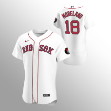Mitch Moreland Authentic Boston Red Sox Home White Jersey
