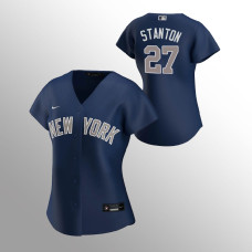 Giancarlo Stanton Women's Yankees #27 Jersey Alternate Navy Replica