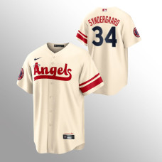 Angels Noah Syndergaard Cream Replica Jersey 2022 City Connect