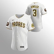 Ian Kinsler San Diego Padres Authentic Motorola Patch White Jersey