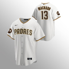 Manny Machado San Diego Padres Replica Motorola Patch White Jersey