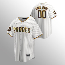 Custom San Diego Padres Replica Motorola Patch White Jersey