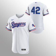 Jackie Robinson Texas Rangers Authentic White Jersey