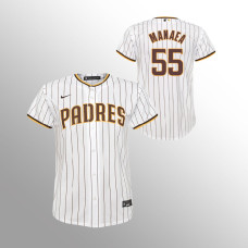 Padres #55 Youth Sean Manaea Home Replica White Jersey