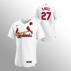 Tyler O'Neill Cardinals Jersey White Memorial Day Poppy Patch Authentic