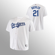 Los Angeles Dodgers Walker Buehler White #21 Big & Tall Replica Jersey