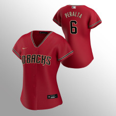 Women's Arizona Diamondbacks David Peralta Red Replica Alternate Jersey