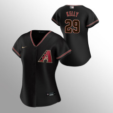 Women's Arizona Diamondbacks Merrill Kelly Black Replica Alternate Jersey