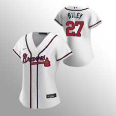 Women's Atlanta Braves Austin Riley White 2020 Replica Home Jersey