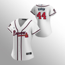 Women's Atlanta Braves Hank Aaron White Home 2021 MLB All-Star Game Replica Jersey