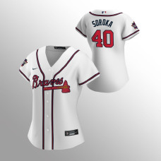Women's Atlanta Braves Mike Soroka White Home 2021 MLB All-Star Game Replica Jersey