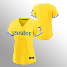 Women's Boston Red Sox 2021 City Connect Gold Replica Jersey