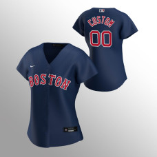 Women's Boston Red Sox Custom Navy 2020 Replica Alternate Jersey