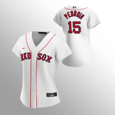 Women's Boston Red Sox Dustin Pedroia White 2020 Replica Home Jersey