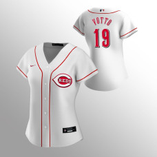 Women's Cincinnati Reds Joey Votto White 2020 Replica Home Jersey