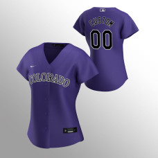 Women's Colorado Rockies Custom Purple 2020 Replica Alternate Jersey
