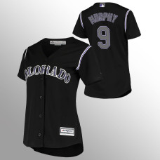 Women's Colorado Rockies Daniel Murphy Black Cooperstown Collection Alternate Jersey