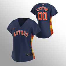 Women's Houston Astros Custom Navy 2020 Replica Alternate Jersey