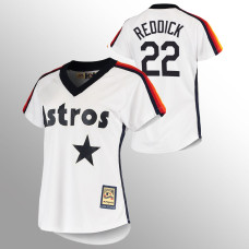 Women's Houston Astros Josh Reddick White Cooperstown Collection Home Jersey