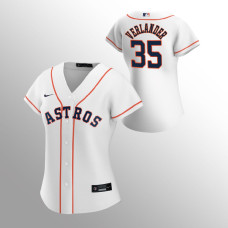 Women's Houston Astros Justin Verlander White 2020 Replica Home Jersey