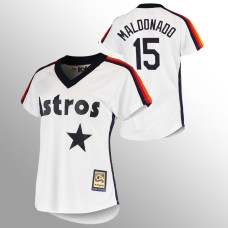 Women's Houston Astros Martin Maldonado White Cooperstown Collection Home Jersey