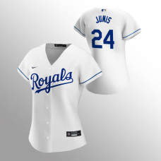 Women's Kansas City Royals Jakob Junis White Replica Home Player Jersey