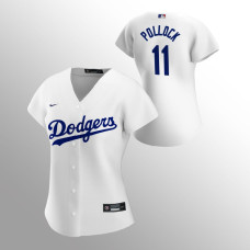 Women's Los Angeles Dodgers A.J. Pollock White Replica Home Player Jersey