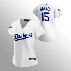 Women's Los Angeles Dodgers Austin Barnes White 2020 World Series Champions Replica Jersey
